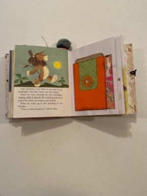 Altered Little Golden Book Tawny Scrawny Lion Junk Journal - image5